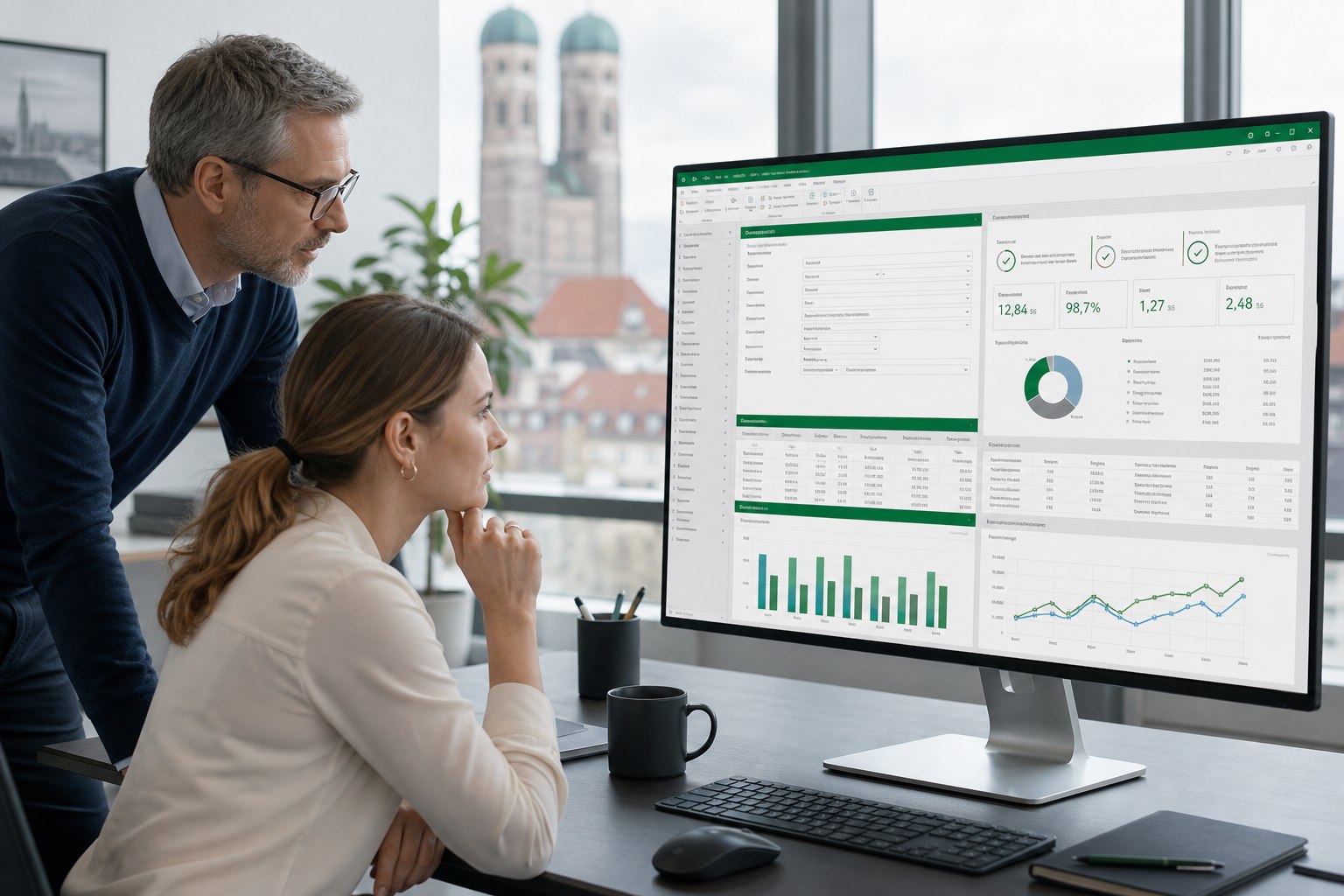 Beratung zu einer professionellen Excel-Fachanwendung in einem Münchner Büro