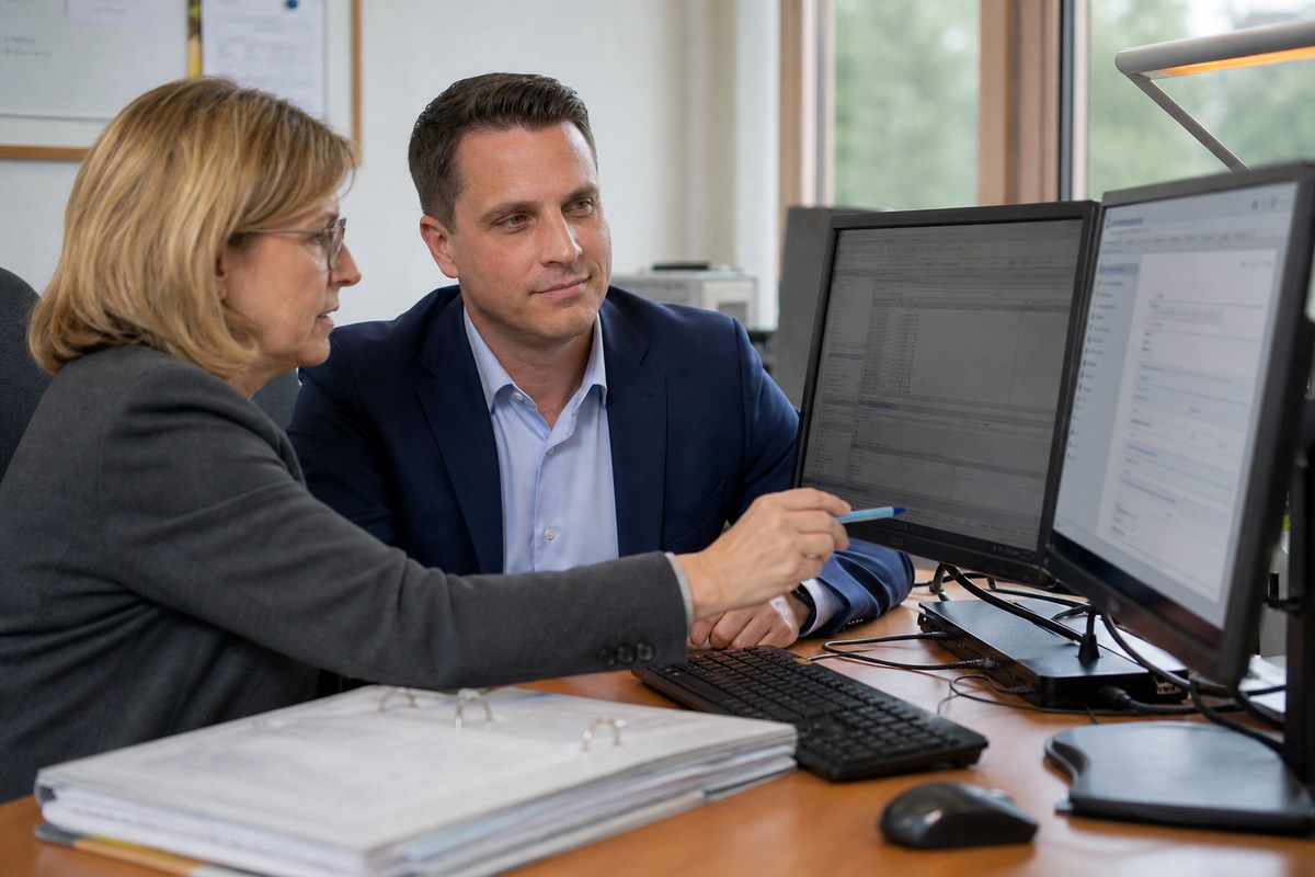 Gemeinsame Bestandsaufnahme einer gewachsenen Anwendung am Arbeitsplatz.